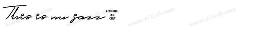 This is nu jazz字体转换